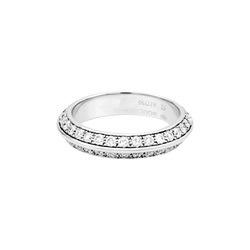 Bague Alliance BOUCHERON "Éternelle" en or blanc et diamants - Castafiore
