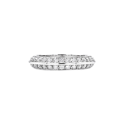 Bague Alliance BOUCHERON "Éternelle" en or blanc et diamants - Castafiore