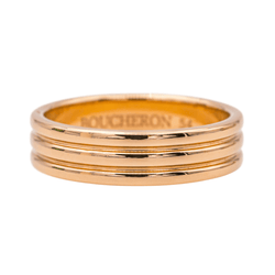 Bague Alliance BOUCHERON "Godron" en or rose - Castafiore
