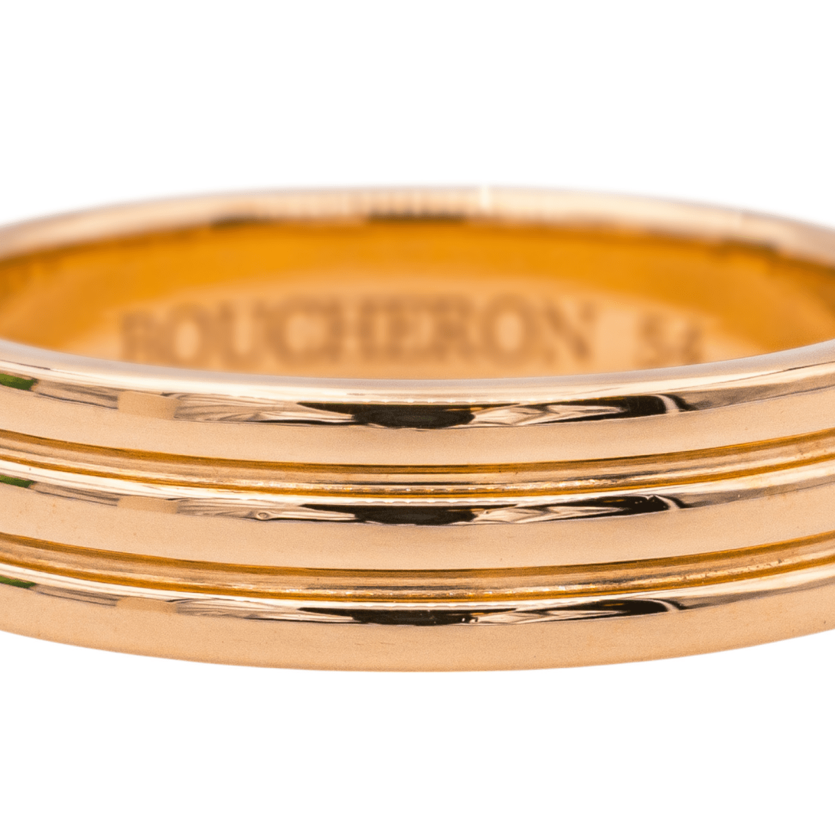 Bague Alliance BOUCHERON "Godron" en or rose - Castafiore