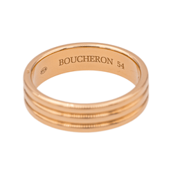 Bague Alliance BOUCHERON "Godron" en or rose - Castafiore