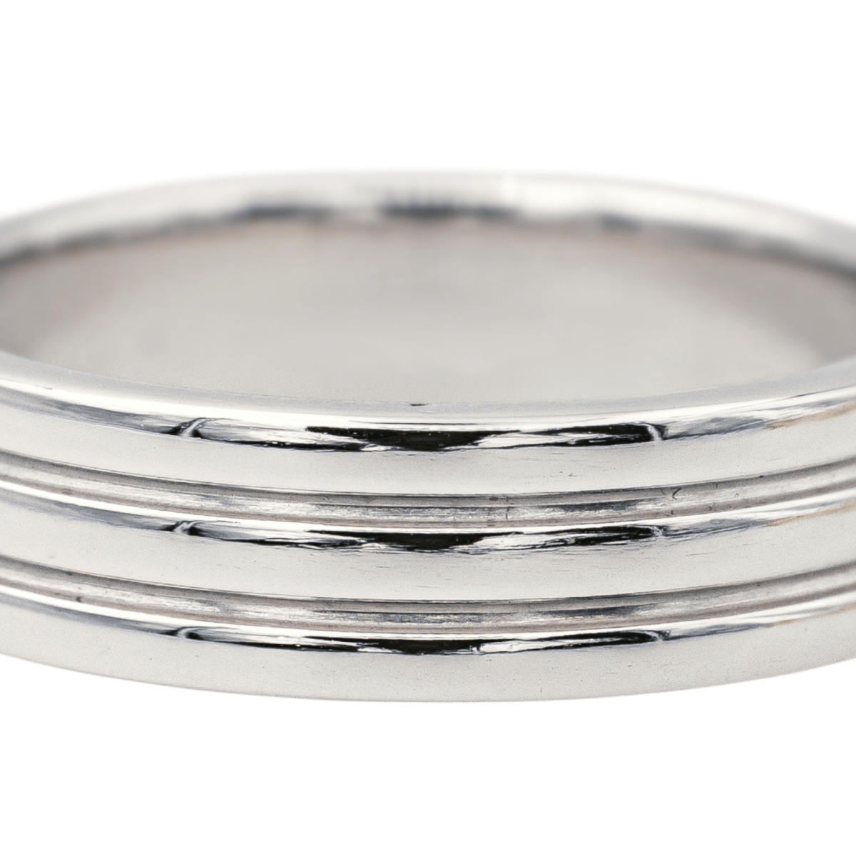 Bague Alliance BOUCHERON "Godron" en platine - Castafiore