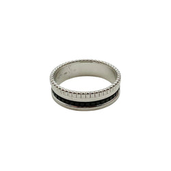 Bague Alliance BOUCHERON "Quatre Black Edition" en or blanc et PVD noir - Castafiore