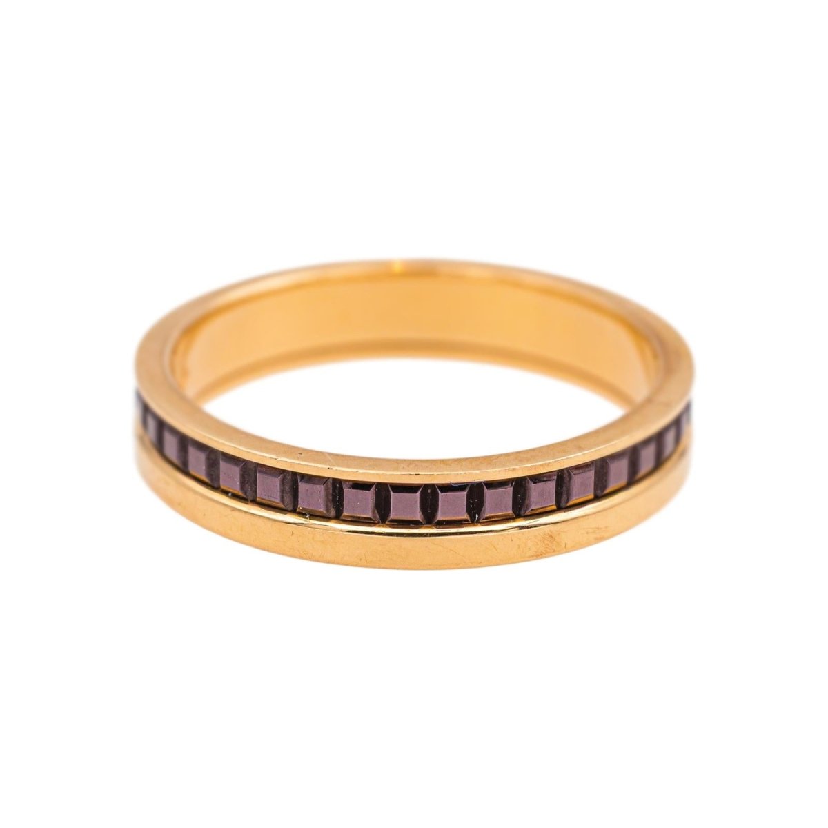 Bague Alliance BOUCHERON "Quatre Classique" en or rose et céramique - Castafiore