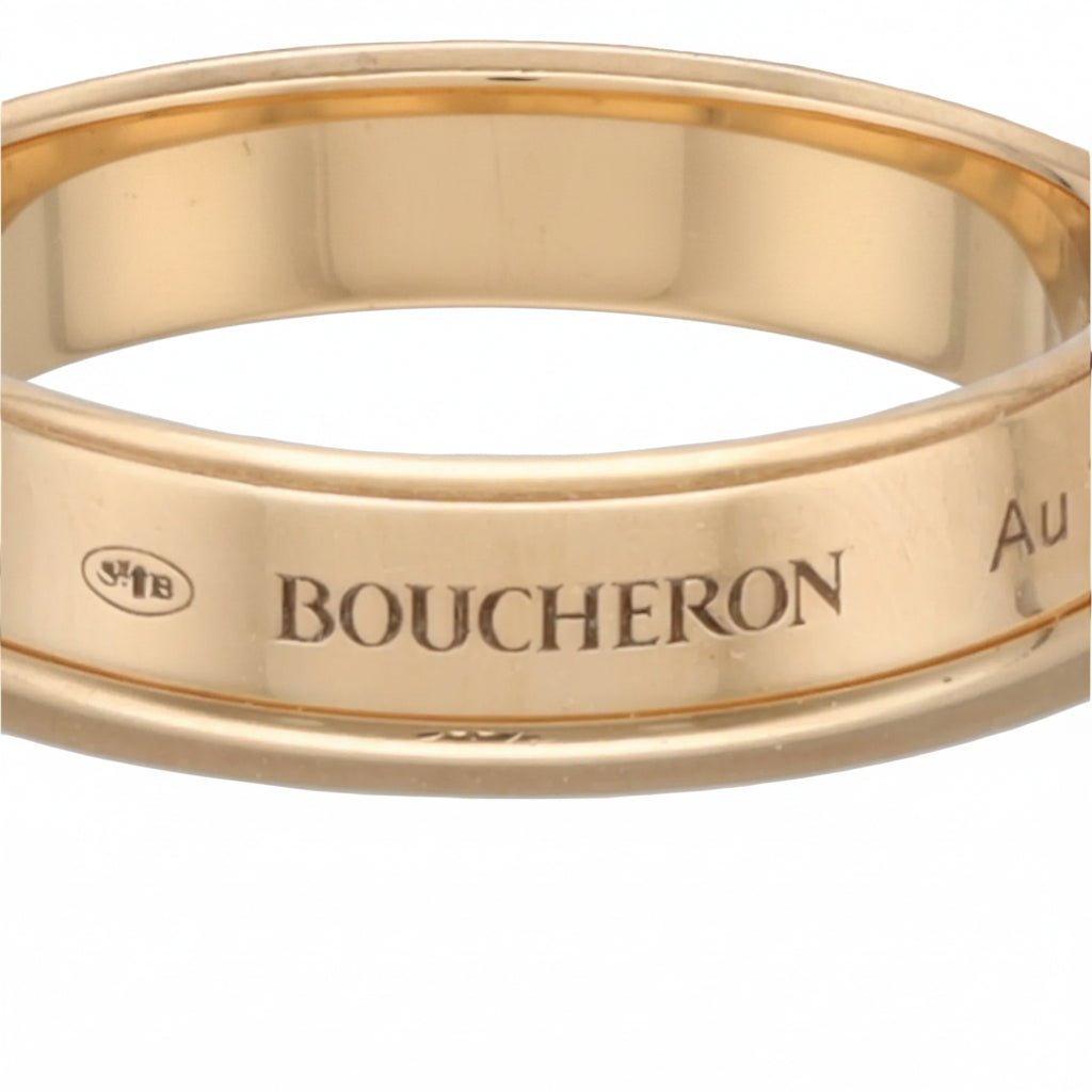 Ring Boucheron Quatre - 18k pink gold - White ceramic - Size 51