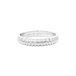 Bague Alliance BOUCHERON "Quatre Radiant Edition" en or blanc et diamants - Castafiore