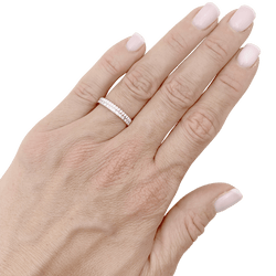 Bague Alliance BOUCHERON "Quatre Radiant Edition" en or blanc et diamants - Castafiore