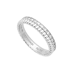 Bague Alliance BOUCHERON "Quatre Radiant Edition" en or blanc et diamants - Castafiore