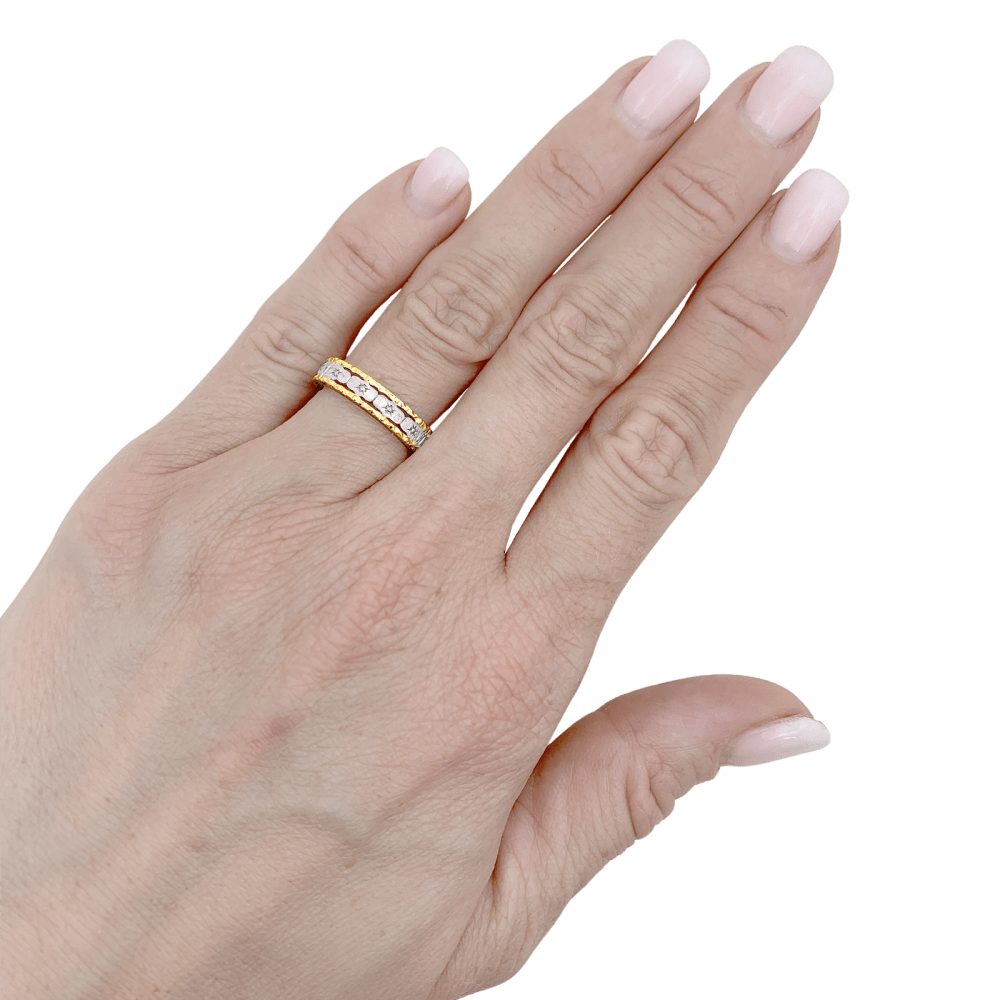 Ring Buccellati, two golds.