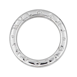 Bague Alliance BULGARI "B.zero1" en or blanc et diamants - Castafiore