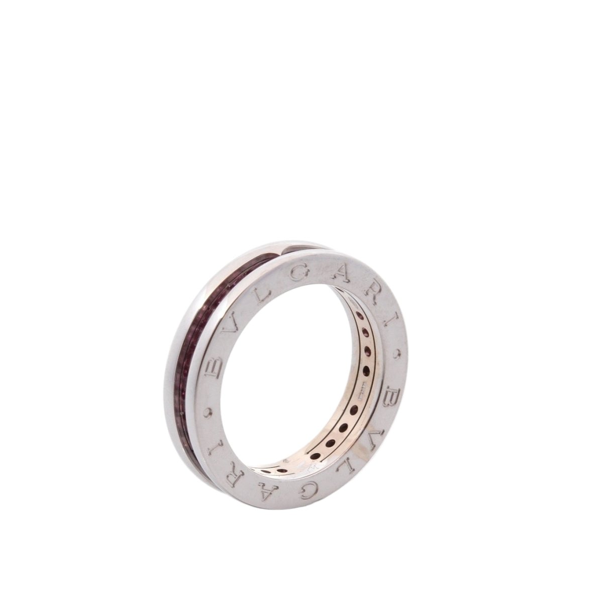 Bague Alliance BULGARI "B.zero1" en or blanc et topazes - Castafiore