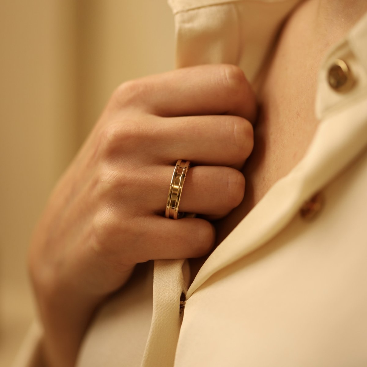 Bague Alliance BULGARI "B.Zéro1" en or jaune - Castafiore
