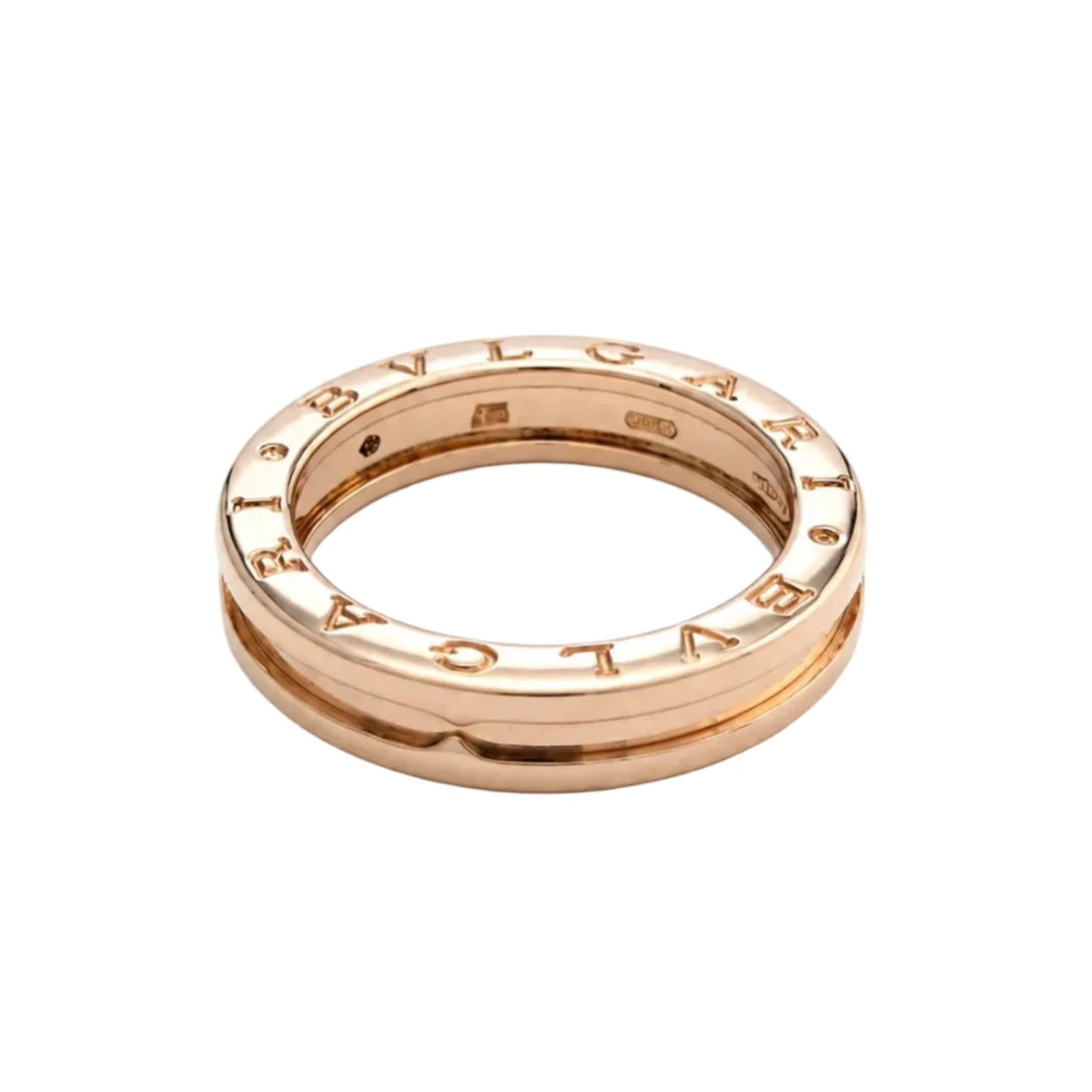 Bague Alliance BVLGARI « B.zero1 » en or rose - Castafiore