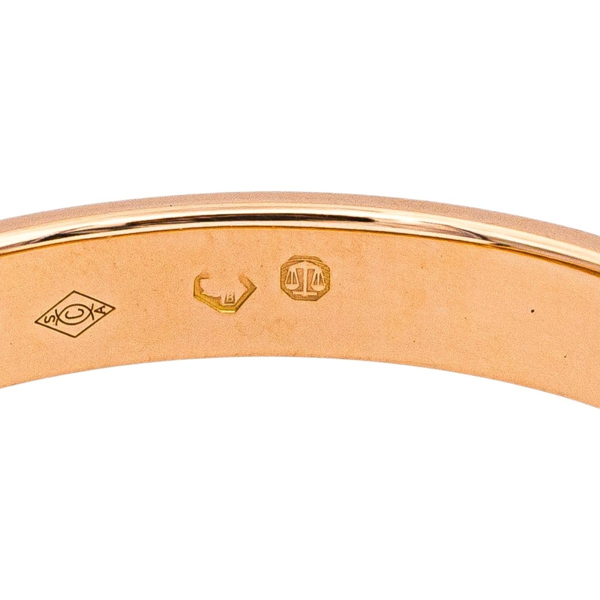 Bague Alliance CARTIER "Alliance C" en or rose et diamant - Castafiore