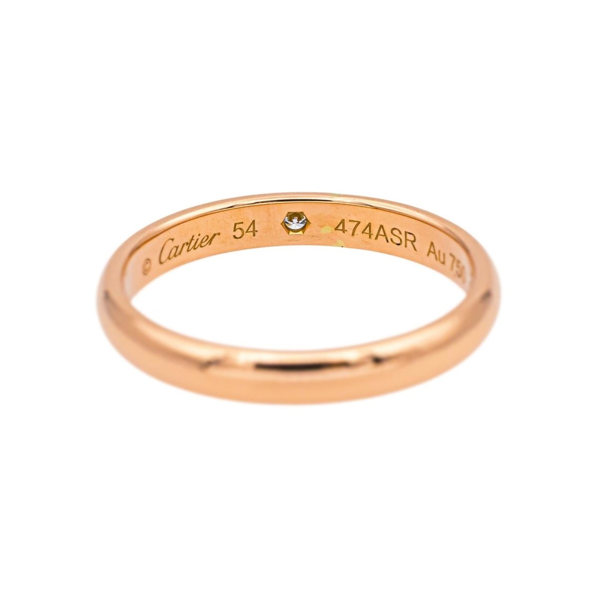 Bague Alliance CARTIER "Alliance C" en or rose et diamant - Castafiore