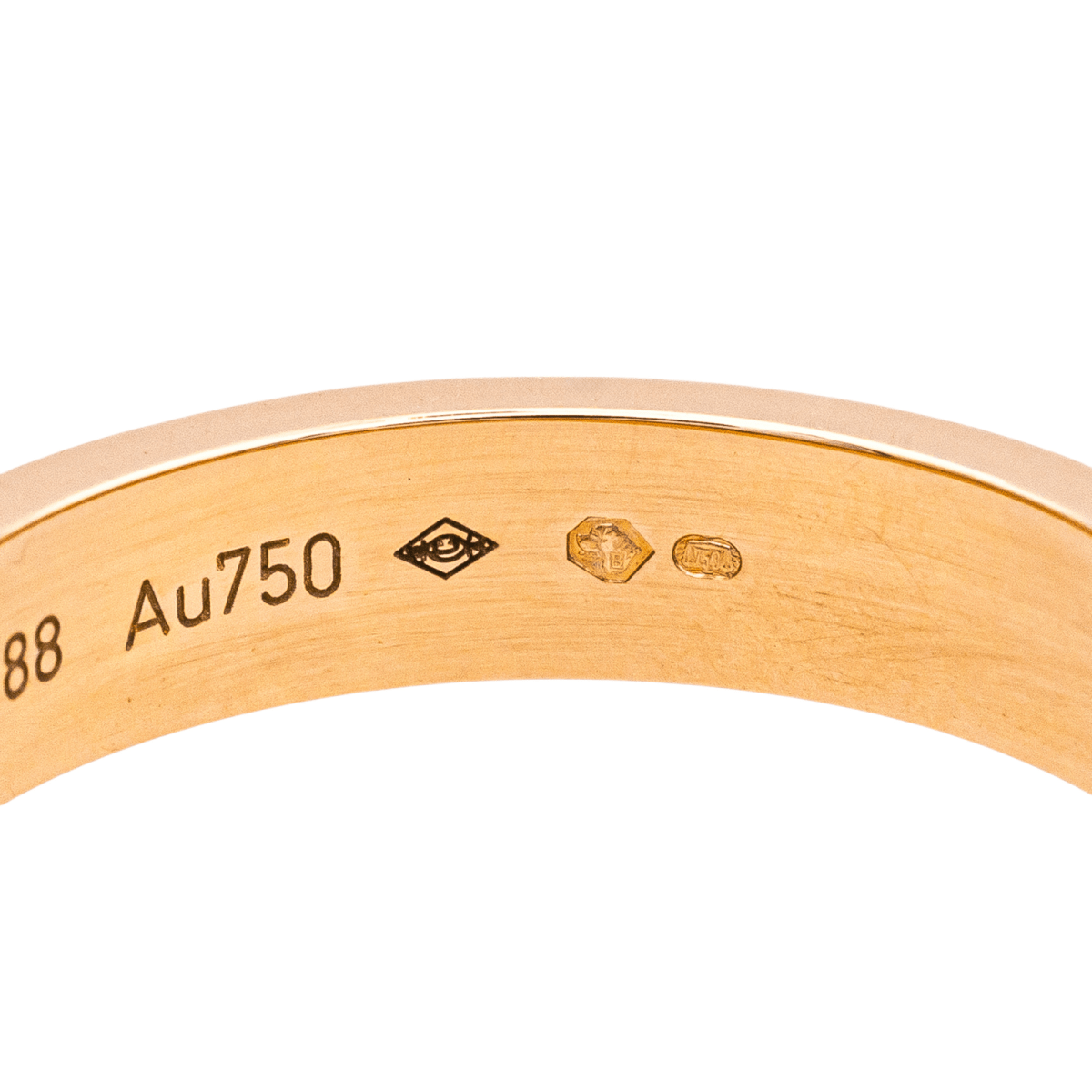 Bague Alliance CARTIER "C de Cartier" en or rose et diamant - Castafiore