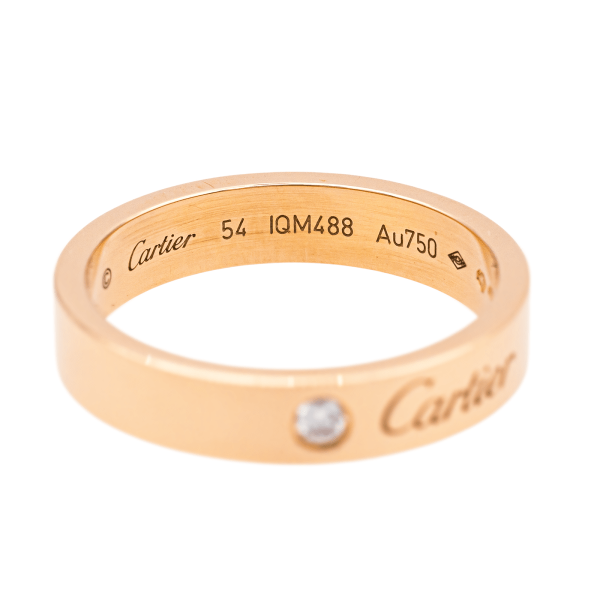 Bague Alliance CARTIER "C de Cartier" en or rose et diamant - Castafiore