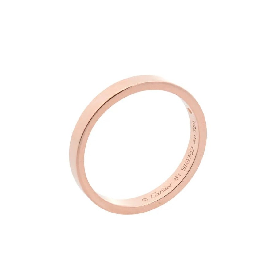 Bague Alliance CARTIER "C de Cartier" en or rose et diamant - Castafiore