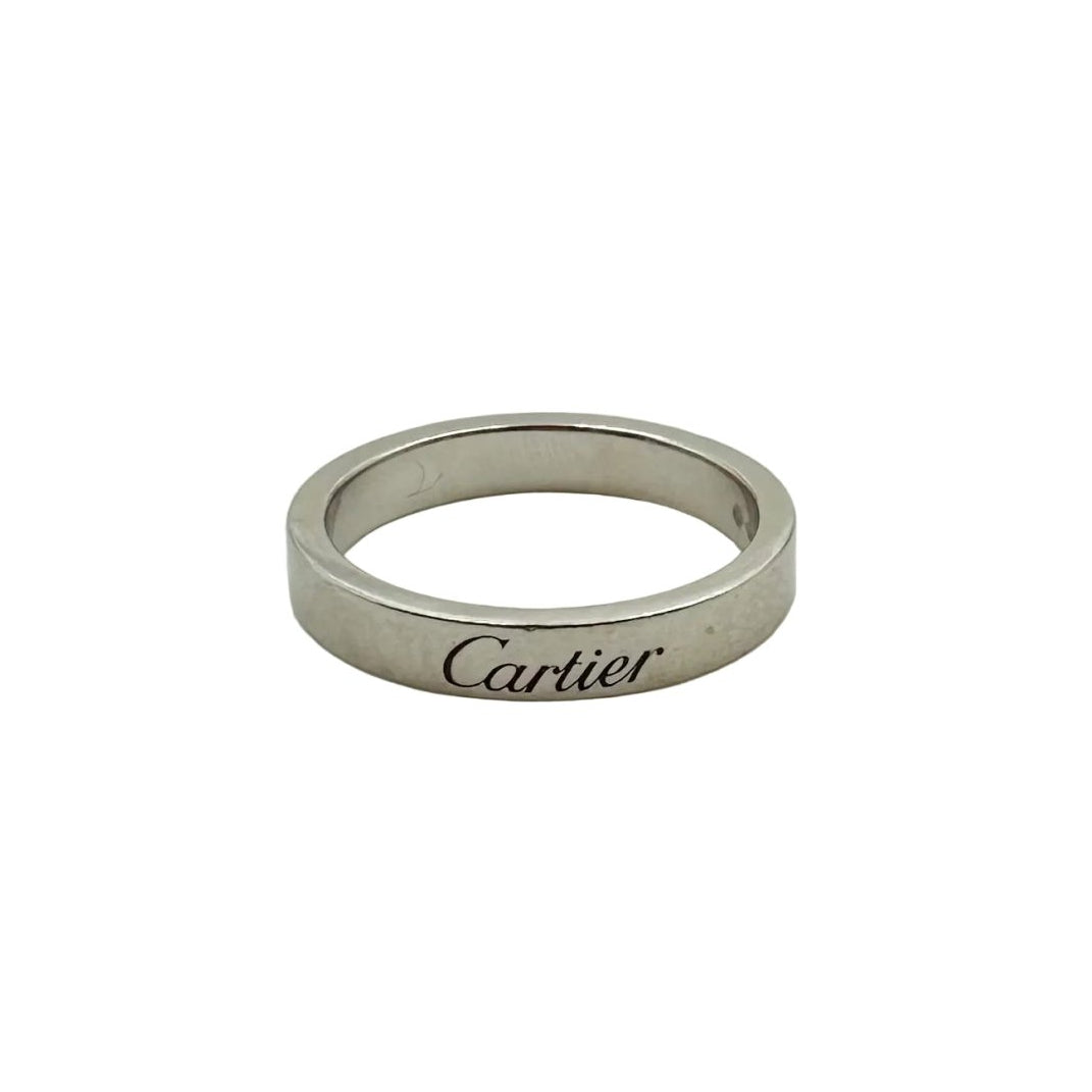 Bague Alliance CARTIER "C de Cartier" en platine - Castafiore