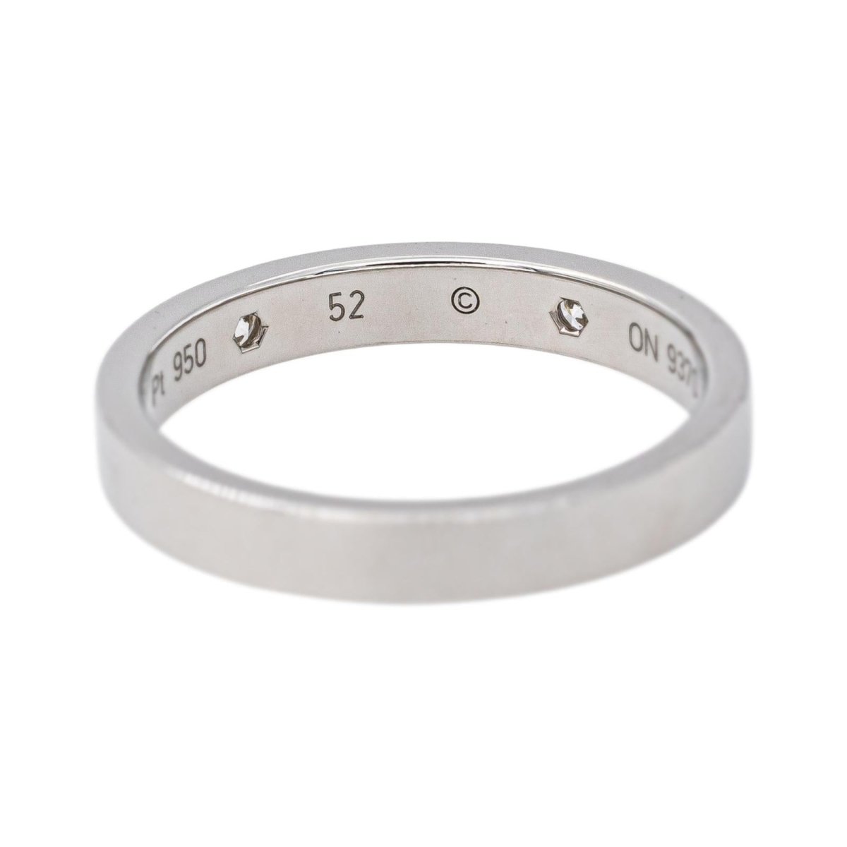 Bague Alliance CARTIER "C de Cartier" en platine et diamants - Castafiore