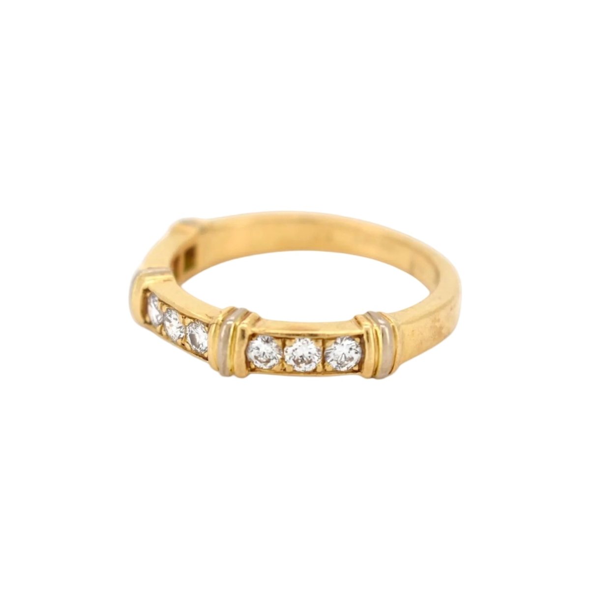 Bague Alliance CARTIER "Contessa" en or jaune et diamants - Castafiore