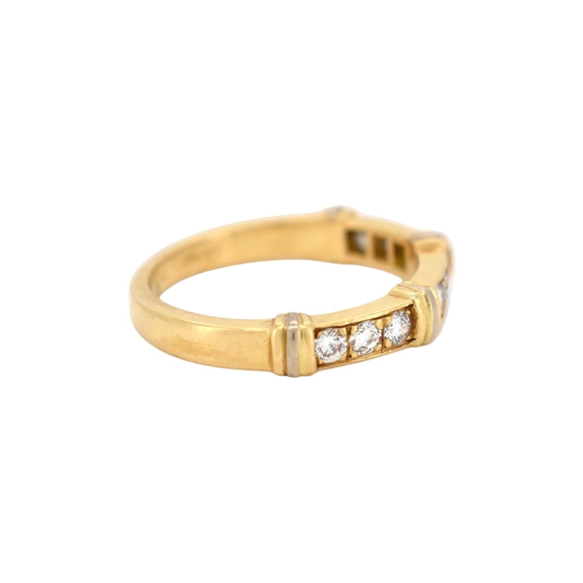 Bague Alliance CARTIER "Contessa" en or jaune et diamants - Castafiore