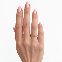 Bague Alliance CARTIER en or blanc, or jaune et or rose - Castafiore