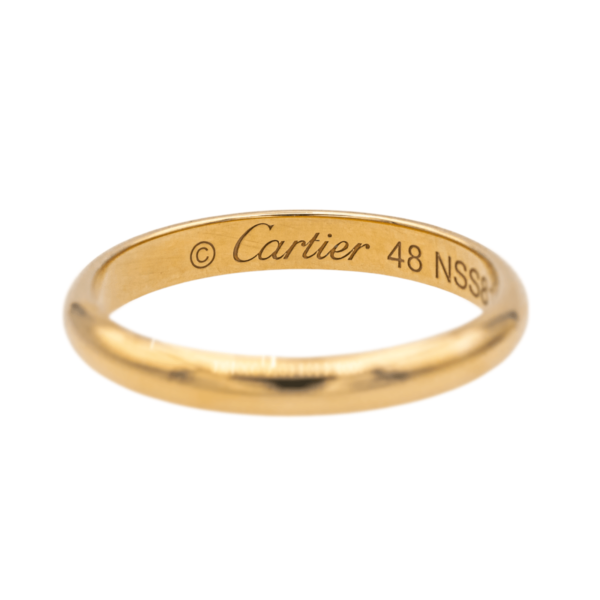 Bague Alliance CARTIER en or jaune - Castafiore
