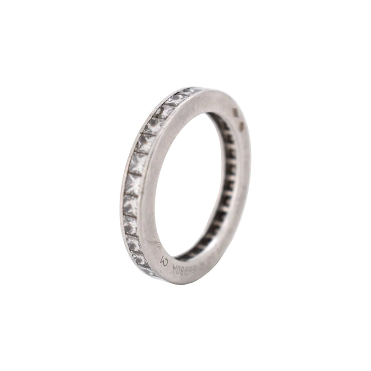 Bague Alliance CARTIER en platine et diamants - Castafiore