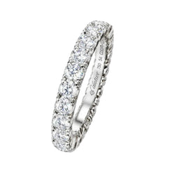 Bague Alliance CARTIER en platine et diamants - Castafiore