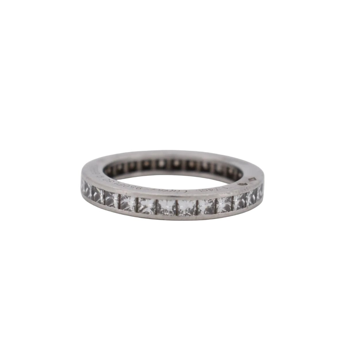 Bague Alliance CARTIER en platine et diamants - Castafiore