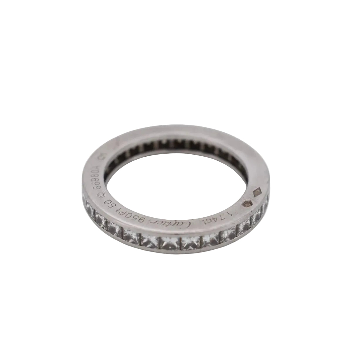 Bague Alliance CARTIER en platine et diamants