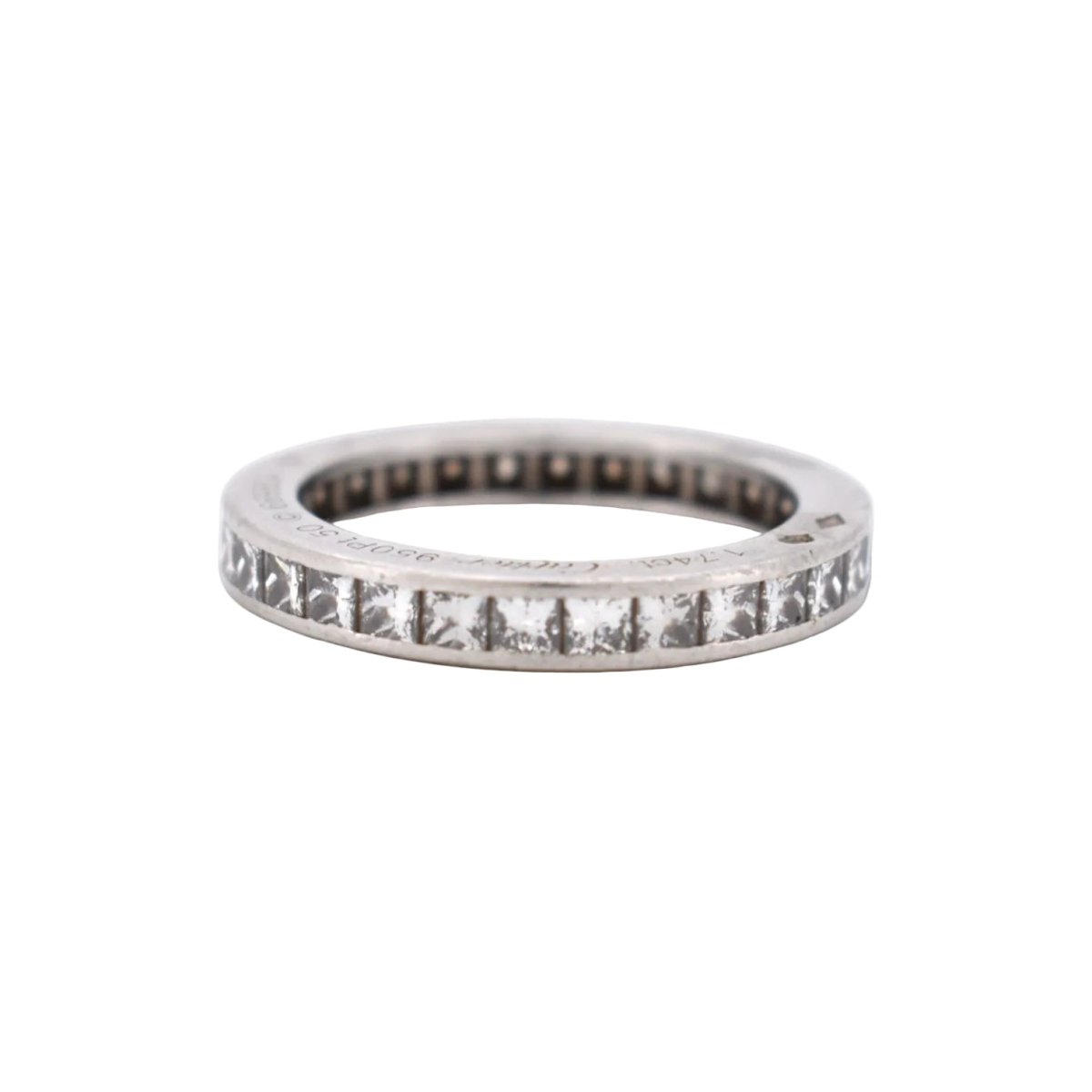 Bague Alliance CARTIER en platine et diamants - Castafiore