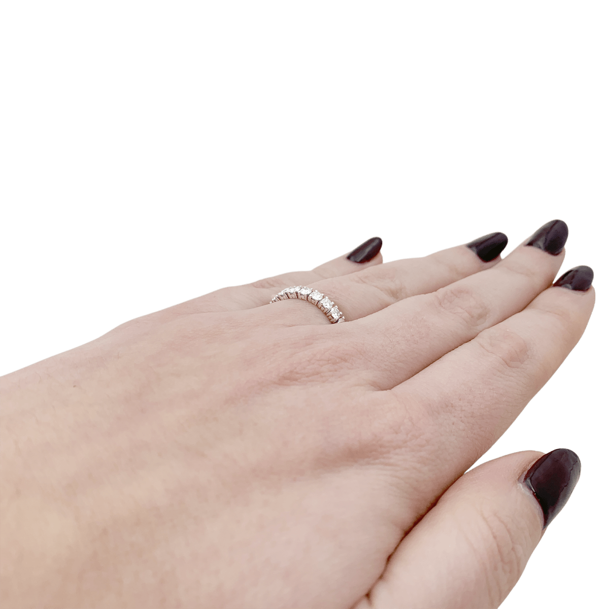 Bague Alliance CARTIER "Etincelle" en platine et diamants. - Castafiore