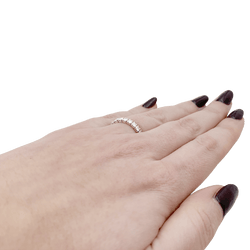 Bague Alliance CARTIER "Etincelle" en platine et diamants. - Castafiore