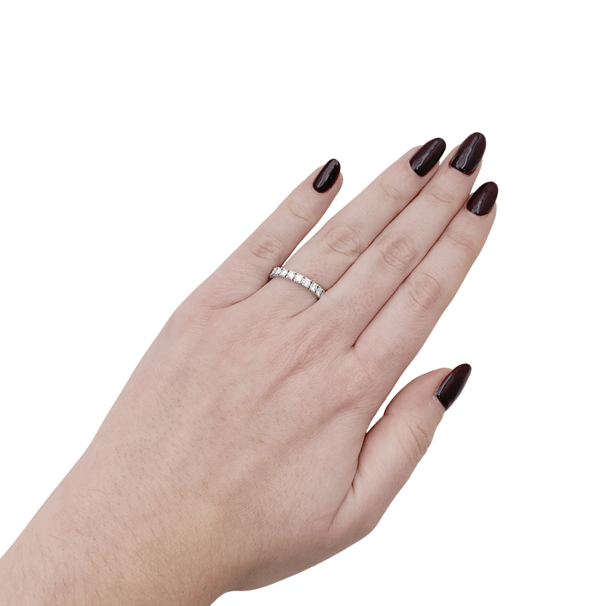 Bague Alliance CARTIER "Etincelle" en platine et diamants. - Castafiore