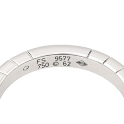 Bague Alliance CARTIER "Lanières" en or blanc - Castafiore