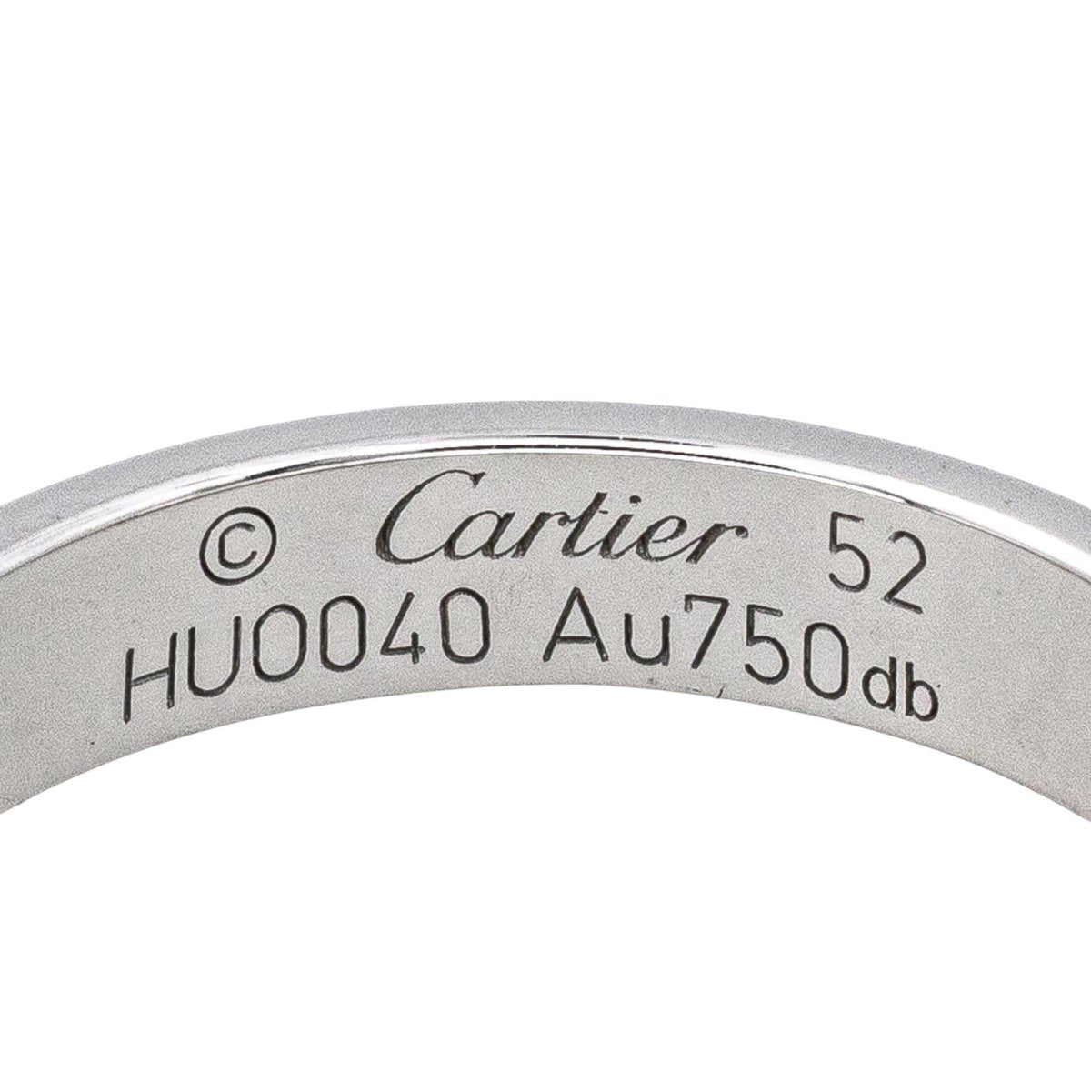 Bague Alliance CARTIER "Love" en or blanc - Castafiore