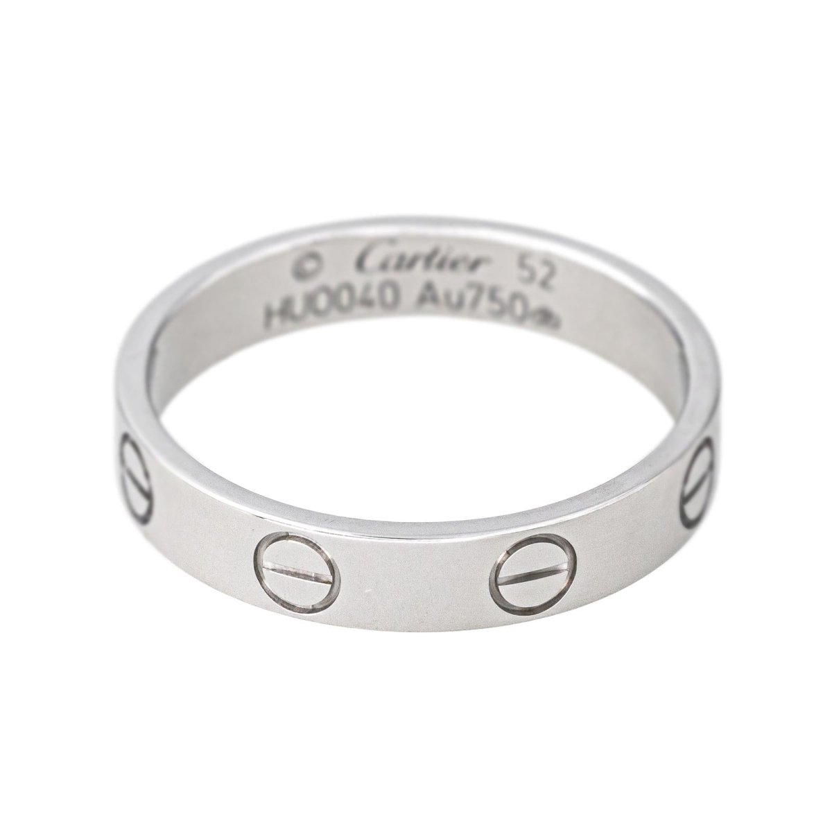 Bague Alliance CARTIER "Love" en or blanc - Castafiore
