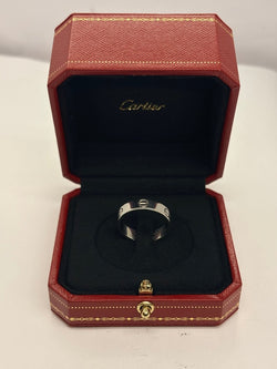 Bague Alliance CARTIER "Love" en or blanc - Castafiore
