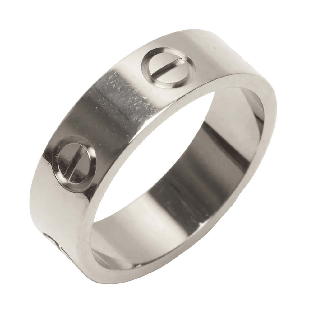 Bague Alliance CARTIER "Love" en or blanc - Castafiore