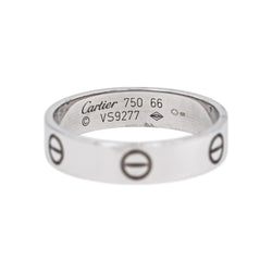 Bague Alliance CARTIER "Love" en or blanc - Castafiore