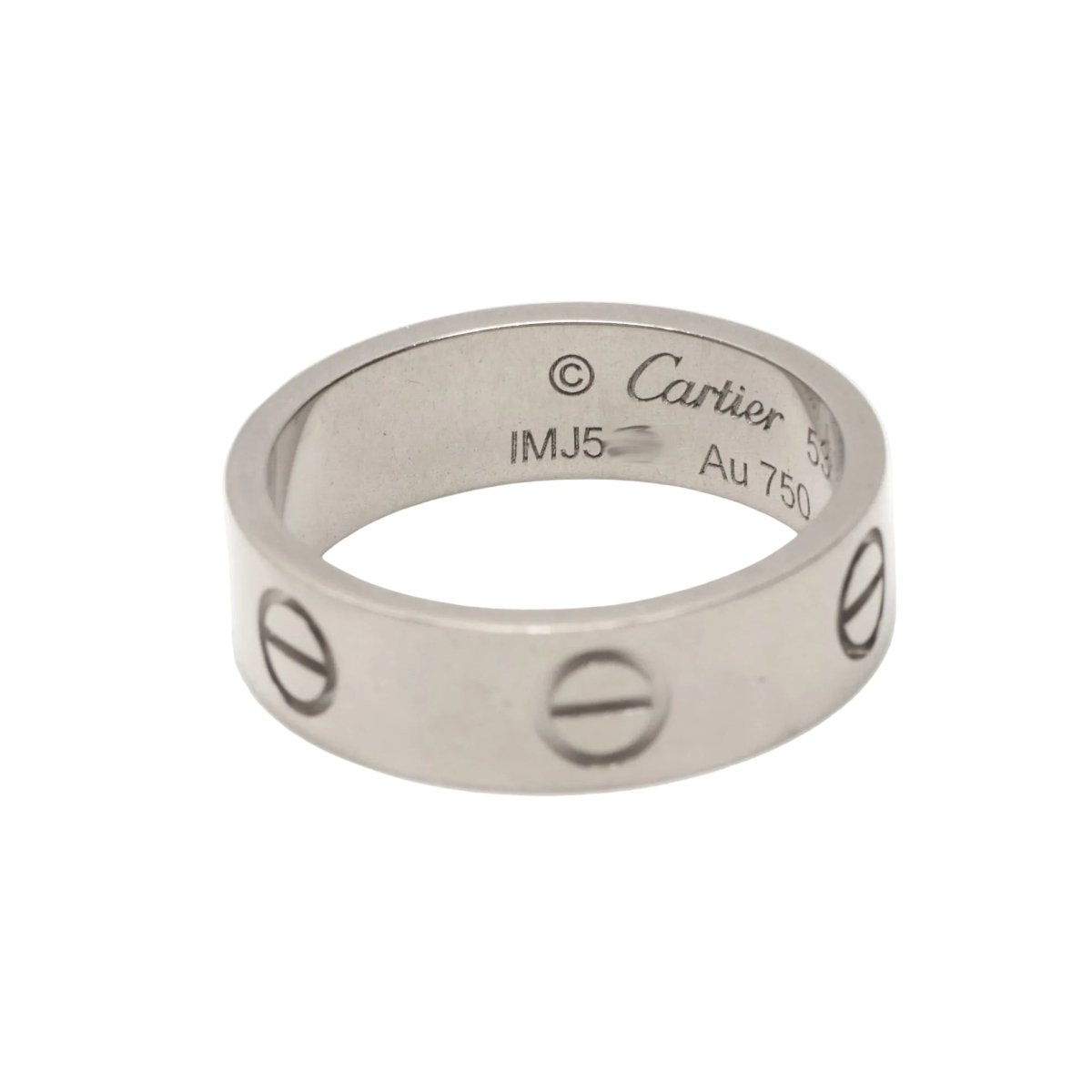 Bague Alliance CARTIER "Love" en or blanc - Castafiore