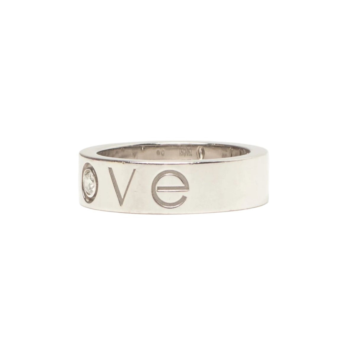 Bague Alliance CARTIER "Love" en or blanc et diamant - Castafiore