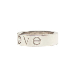 Bague Alliance CARTIER "Love" en or blanc et diamant - Castafiore