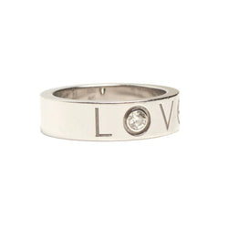 Bague Alliance CARTIER "Love" en or blanc et diamant - Castafiore