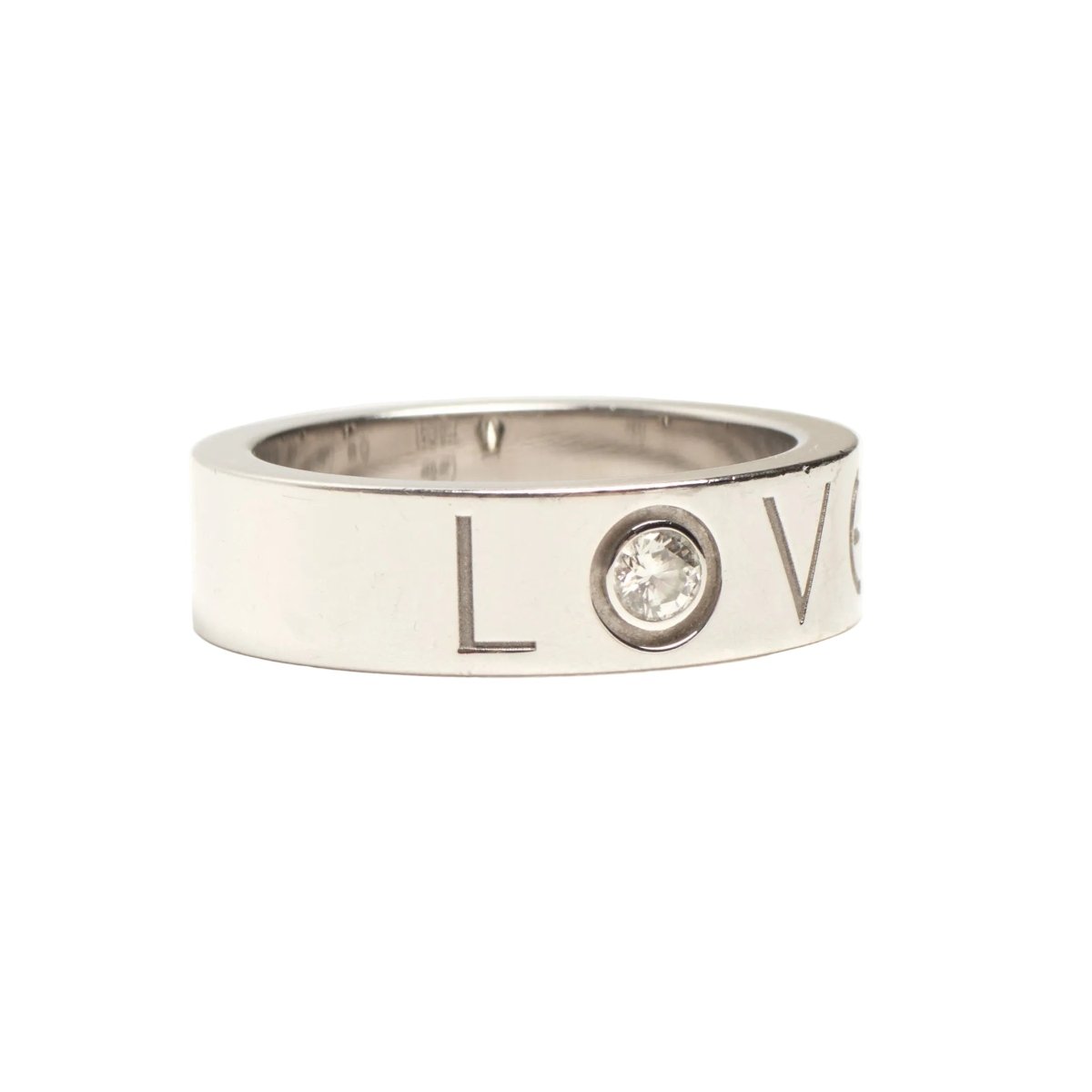 Bague Alliance CARTIER "Love" en or blanc et diamant - Castafiore
