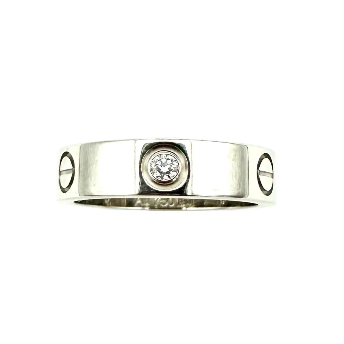 Bague Alliance CARTIER "Love" en or blanc et diamants - Castafiore