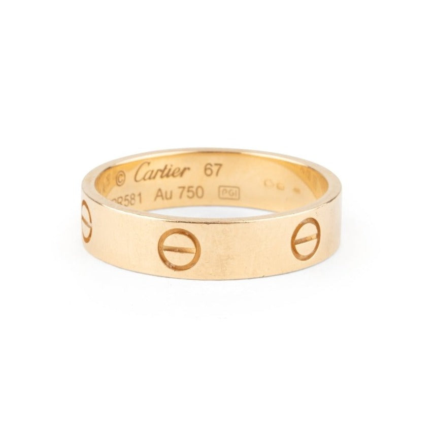 Bague Alliance CARTIER "Love" en or jaune - Castafiore