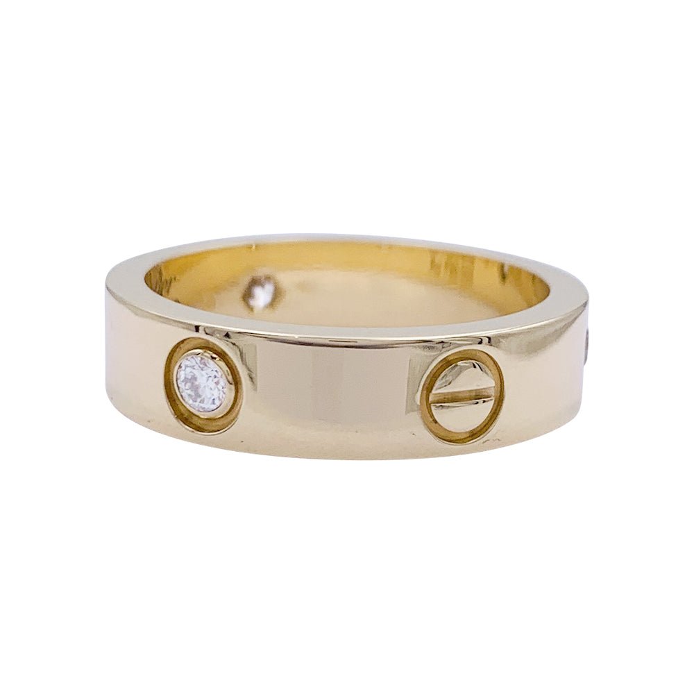 Bague Alliance CARTIER "Love" en or jaune et diamants - Castafiore